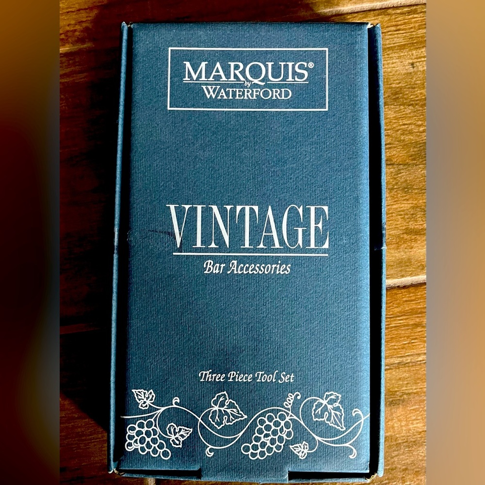 Marquis by Waterford Vintage Bar Accessories -- Three Piece Tool Set